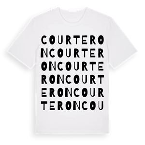 Courteron ordlek t-shirt – ekologisk bomull t-shirt från Pinshirt