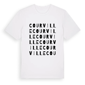 Courville ordlek t-shirt – ekologisk bomull t-shirt från Pinshirt