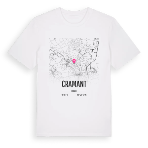 Cramant karta t-shirt – ekologisk bomull t-shirt från Pinshirt