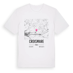 Croismare karta t-shirt – ekologisk bomull t-shirt från Pinshirt