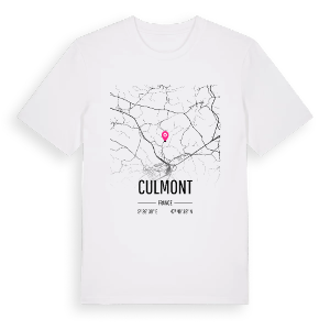 Culmont karta t-shirt – ekologisk bomull t-shirt från Pinshirt
