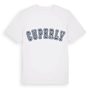 Cuperly college t-shirt – ekologisk bomull t-shirt från Pinshirt