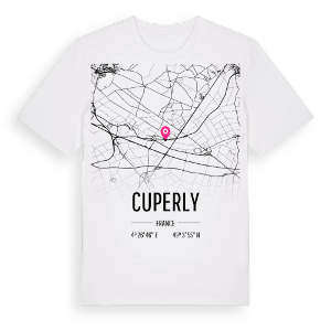 Cuperly karta t-shirt – ekologisk bomull t-shirt från Pinshirt