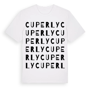 Cuperly ordlek t-shirt – ekologisk bomull t-shirt från Pinshirt