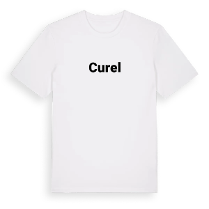 Curel fetstil t-shirt – ekologisk bomull t-shirt från Pinshirt