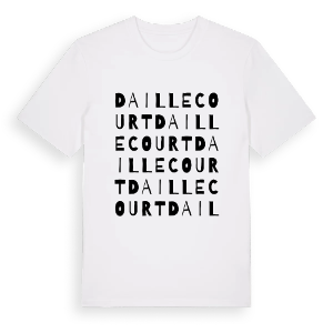 Daillecourt ordlek t-shirt – ekologisk bomull t-shirt från Pinshirt