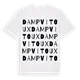 Dampvitoux ordlek t-shirt