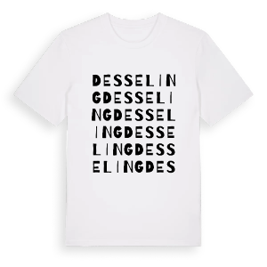Desseling ordlek t-shirt – ekologisk bomull t-shirt från Pinshirt