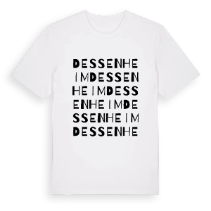 Dessenheim ordlek t-shirt – ekologisk bomull t-shirt från Pinshirt