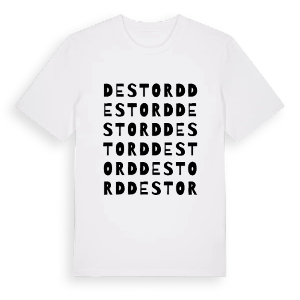 Destord ordlek t-shirt – ekologisk bomull t-shirt från Pinshirt
