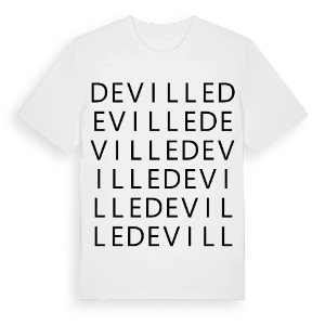 Deville ordlek t-shirt – ekologisk bomull t-shirt från Pinshirt