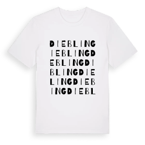 Diebling ordlek t-shirt – ekologisk bomull t-shirt från Pinshirt