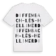 Diffembach-lès-Hellimer ordlek t-shirt