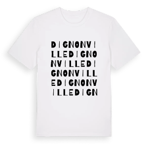 Dignonville ordlek t-shirt – ekologisk bomull t-shirt från Pinshirt