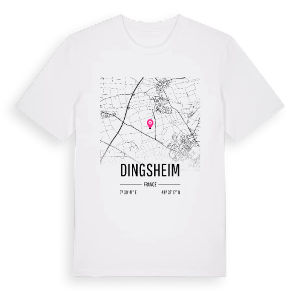 Dingsheim karta t-shirt – ekologisk bomull t-shirt från Pinshirt