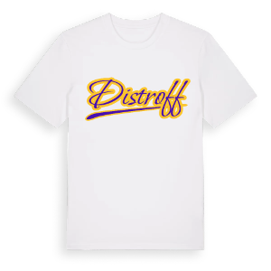 Distroff baseball t-shirt – ekologisk bomull t-shirt från Pinshirt
