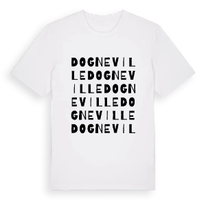 Dogneville ordlek t-shirt – ekologisk bomull t-shirt från Pinshirt
