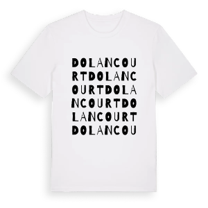 Dolancourt ordlek t-shirt – ekologisk bomull t-shirt från Pinshirt