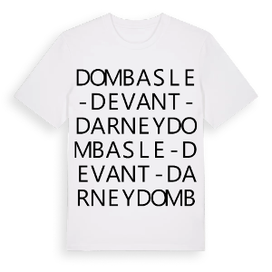 Dombasle-devant-Darney ordlek t-shirt – ekologisk bomull t-shirt från Pinshirt