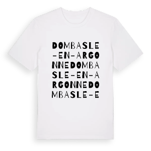 Dombasle-en-Argonne ordlek t-shirt – ekologisk bomull t-shirt från Pinshirt