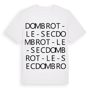 Dombrot-le-Sec ordlek t-shirt – ekologisk bomull t-shirt från Pinshirt