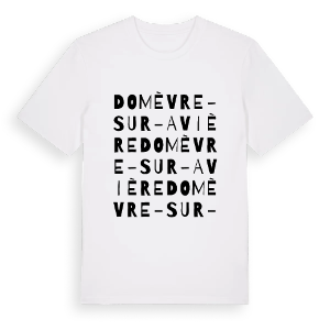 Domèvre-sur-Avière ordlek t-shirt – ekologisk bomull t-shirt från Pinshirt