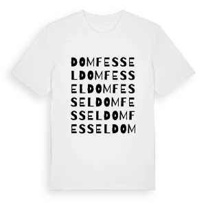 Domfessel ordlek t-shirt – ekologisk bomull t-shirt från Pinshirt