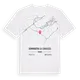 Dommartin-la-Chaussée karta t-shirt