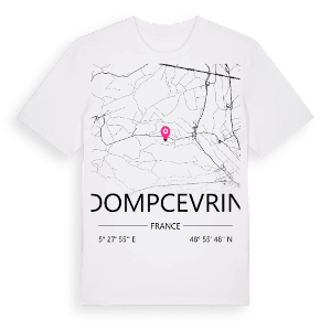 Dompcevrin karta t-shirt – ekologisk bomull t-shirt från Pinshirt