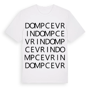 Dompcevrin ordlek t-shirt – ekologisk bomull t-shirt från Pinshirt