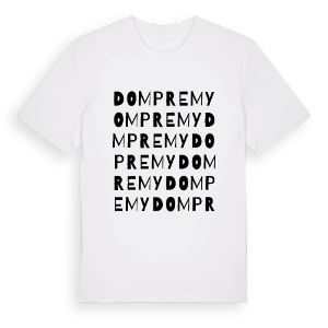 Dompremy ordlek t-shirt – ekologisk bomull t-shirt från Pinshirt
