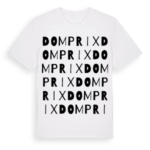 Domprix ordlek t-shirt – ekologisk bomull t-shirt från Pinshirt