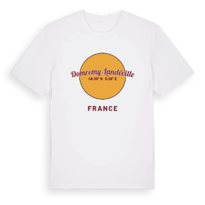 Domremy-Landéville cirkel t-shirt – ekologisk bomull t-shirt från Pinshirt