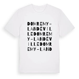 Domremy-Landéville ordlek t-shirt – ekologisk bomull t-shirt från Pinshirt