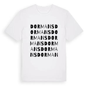 Dormans ordlek t-shirt – ekologisk bomull t-shirt från Pinshirt