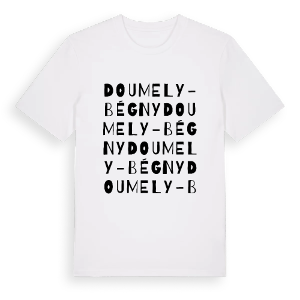 Doumely-Bégny ordlek t-shirt – ekologisk bomull t-shirt från Pinshirt