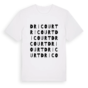 Dricourt ordlek t-shirt – ekologisk bomull t-shirt från Pinshirt