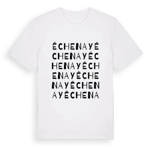 Échenay ordlek t-shirt – ekologisk bomull t-shirt från Pinshirt