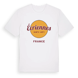 Écriennes cirkel t-shirt – ekologisk bomull t-shirt från Pinshirt