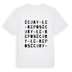 Écury-le-Repos ordlek t-shirt – ekologisk bomull t-shirt från Pinshirt