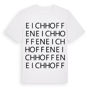 Eichhoffen ordlek t-shirt – ekologisk bomull t-shirt från Pinshirt