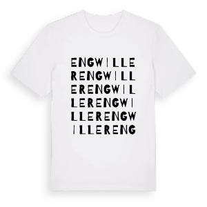 Engwiller ordlek t-shirt – ekologisk bomull t-shirt från Pinshirt