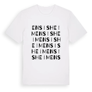 Ensisheim ordlek t-shirt – ekologisk bomull t-shirt från Pinshirt