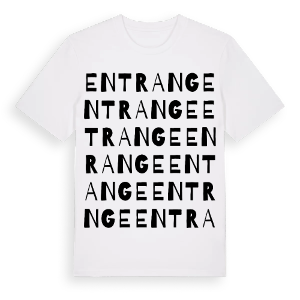 Entrange ordlek t-shirt – ekologisk bomull t-shirt från Pinshirt