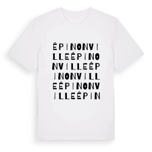 Épinonville ordlek t-shirt – ekologisk bomull t-shirt från Pinshirt
