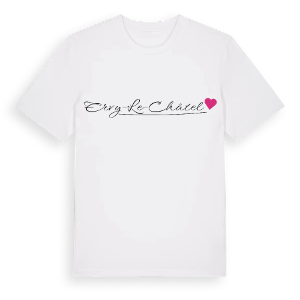 Ervy-le-Châtel hjärta t-shirt – ekologisk bomull t-shirt från Pinshirt