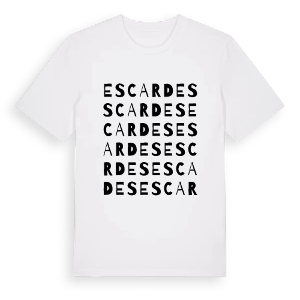 Escardes ordlek t-shirt – ekologisk bomull t-shirt från Pinshirt