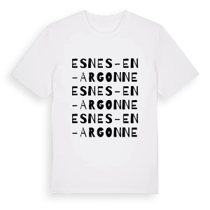 Esnes-en-Argonne ordlek t-shirt – ekologisk bomull t-shirt från Pinshirt