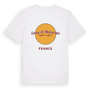 Essey-et-Maizerais cirkel t-shirt – ekologisk bomull t-shirt från Pinshirt