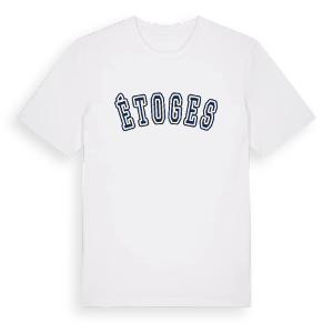 Étoges college t-shirt – ekologisk bomull t-shirt från Pinshirt